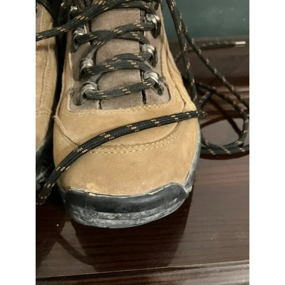 Cherokee Dry Step Waterproof Size 7 Brown Leather Lace Up Men's Hiking Boots